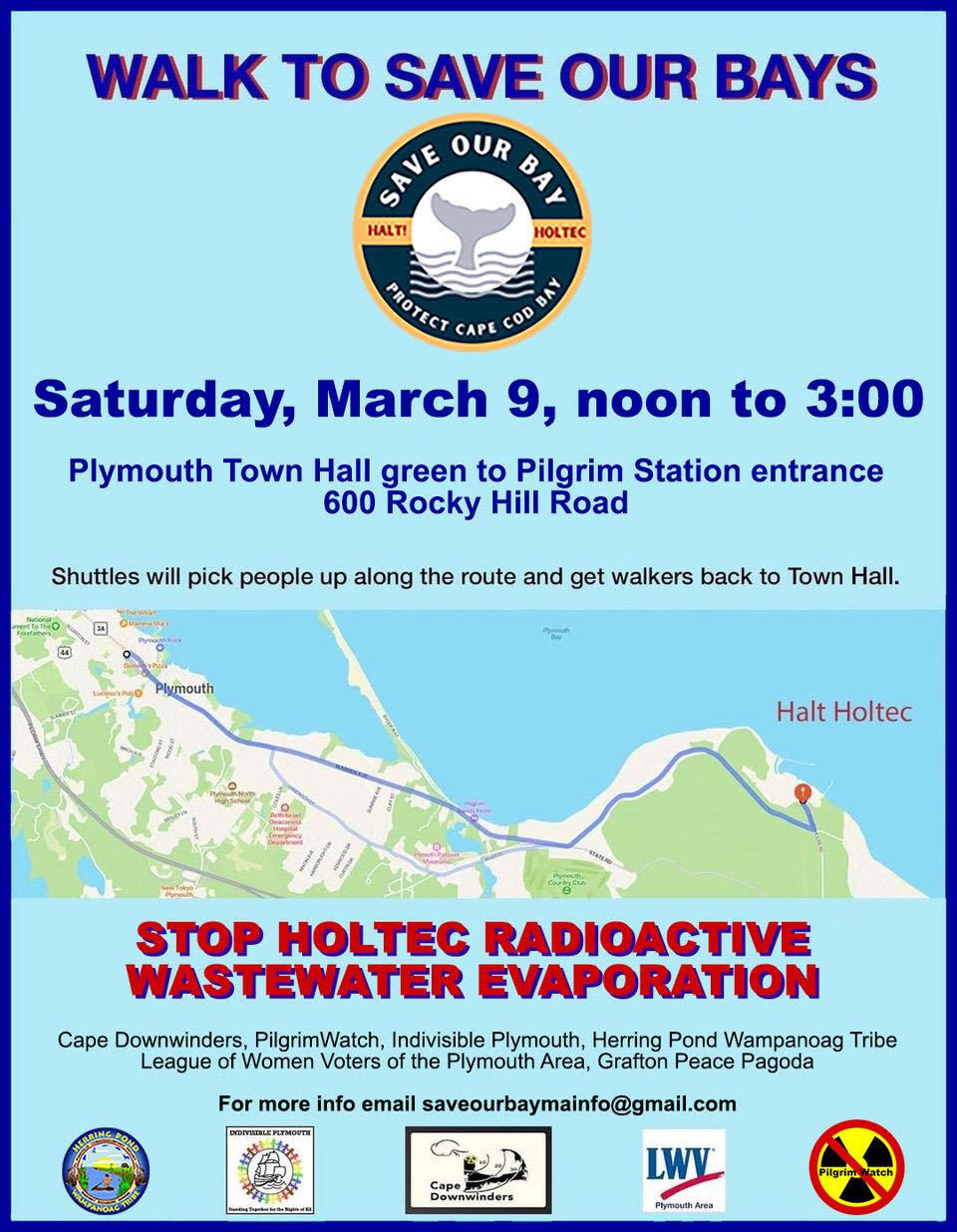 Walk to save our bays event poster